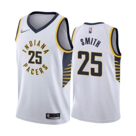 Dres Indiana Pacers Jalen Smith 25 Nike 2022-23 Association Edition Bijela Swingman